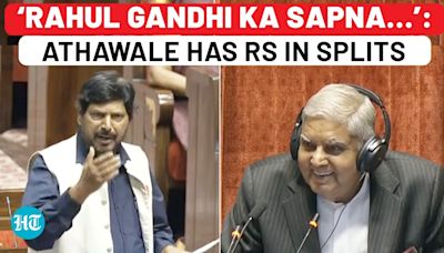 Ramdas Athawale’s Poetic Dig At Rahul Gandhi In Rajya Sabha Leaves Congress Fuming | Watch