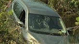 Man crashes vehicle into swamp