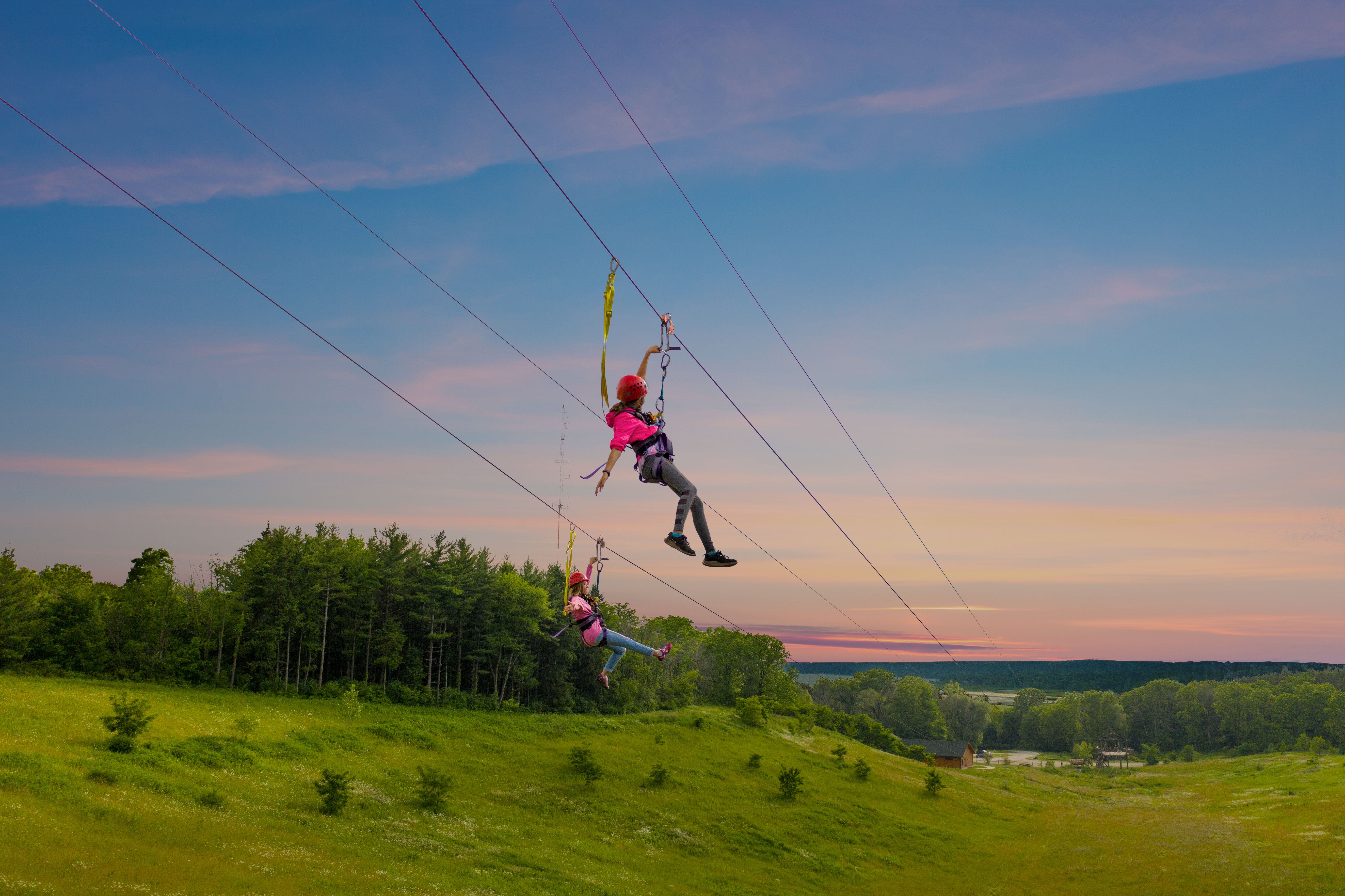 Lake Geneva zipline park is voted one of the best aerial adventure parks in the country