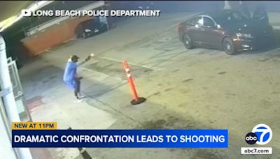 Bodycam video shows Long Beach officer shoot suspect who had opened fire on car