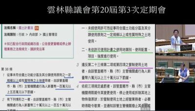 國土計畫法將上路 違反農用可罰500萬 雲林議員：害死人