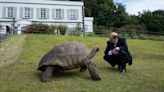 Duke of Edinburgh meets oldest living land animal – Jonathan the tortoise