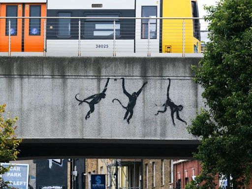 What is the meaning behind Banksy's new urban jungle?