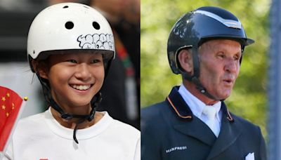 10 of the youngest and 10 of the oldest athletes competing at the Paris Olympics