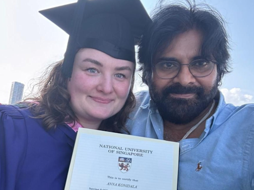 Pawan Kalyan's wife Anna Lezhneva receives Master's Degree from National University of Singapore: Watch - The Economic Times