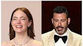 Emma Stone reacts to reports she called Jimmy Kimmel a vulgar word at the Oscars