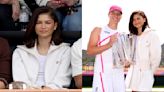 Zendaya Sports Louis Vuitton Tennis Whites at the BNP Paribas Open With Tom Holland