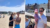 Holidaymakers flock to 'lovely' beach as temperatures soar