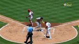 Watch A's oddly lose run after McCann somehow misses home plate