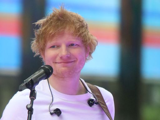 Ed Sheeran leads England's famous cheerleaders ahead of EURO 2024 final