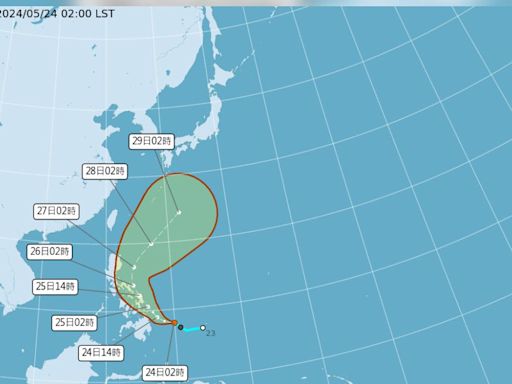 今局部降雨明防午後強降雨 熱低壓將成颱朝日本前進