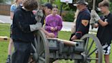 Cannon blasts from the past as Civil War reenactors visit Lakes Middle School