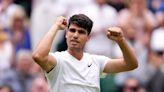 Carlos Alcaraz begins Wimbledon title defence with straight-sets victory on Centre Court