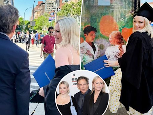 Ben Stiller and Christine Taylor’s daughter, Ella, graduates from Juilliard with acting degree