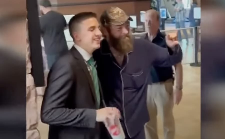 VIDEO: Returning missionary gifts Post Malone a Book of Mormon at airport - East Idaho News
