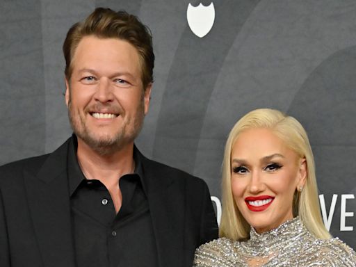 Blake gushes over 'superwoman' Gwen and 'incredible' stepsons at charity gala