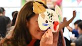 Princess of Wales becomes masked lady as she plays with youngsters at nursery