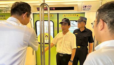 林欽榮視察高捷岡山路竹延伸線RK1站營運狀況 (圖)