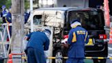 Driver arrested after a car struck a barricade near the Israeli Embassy in Tokyo