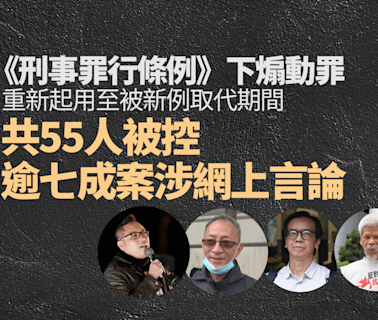 煽動罪三年半．拘捕檢控篇｜共55人被控舊煽動罪 逾七成案涉網上言論