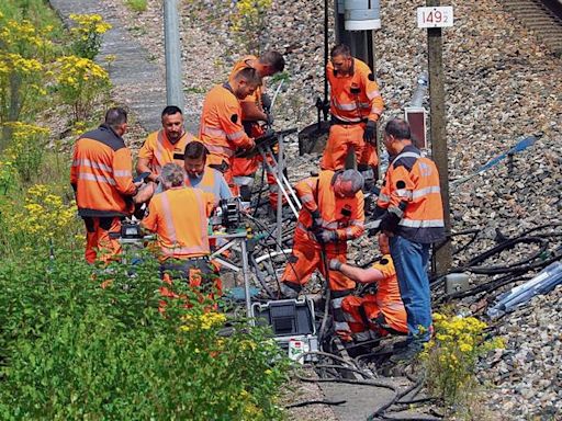 France’s train network hit by arson attacks ahead of Olympics ceremony