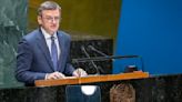 Ukraine's top diplomat tells skeptics at the UN that his country will win the war