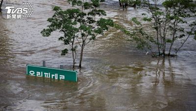 濟州島降近千毫米破紀錄雨 航班亂南韓水淹村