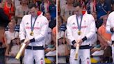 Team GB star's 'relatable' gesture after winning gold at Olympics 2024