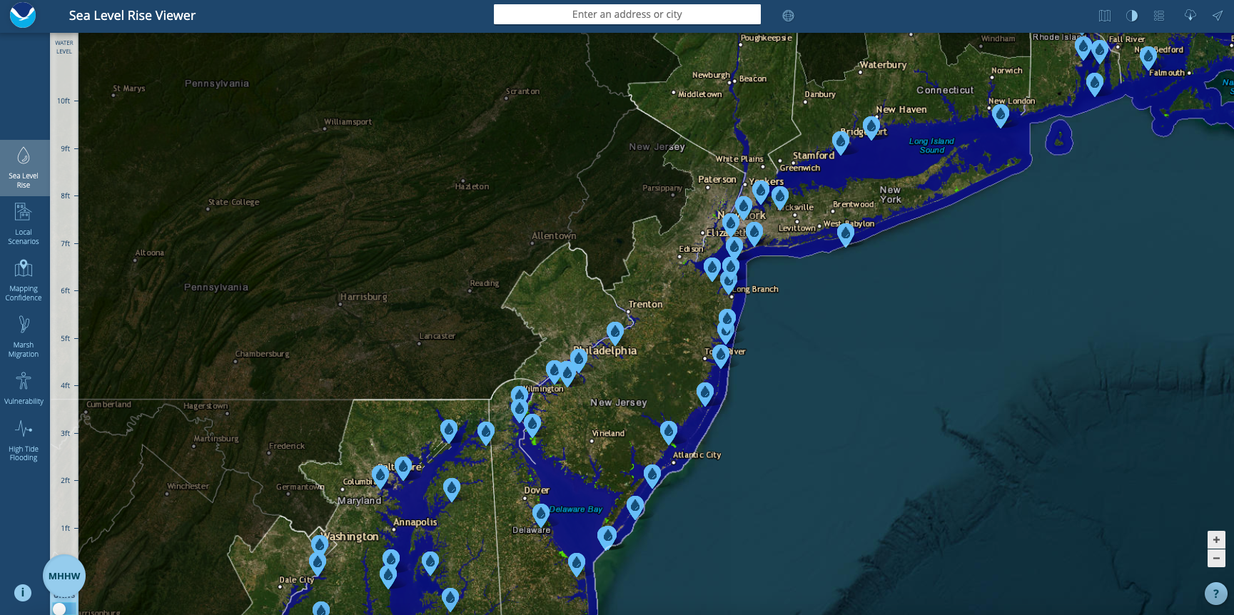 Which New Jersey towns will sink under water from sea level rise? Find out on this map