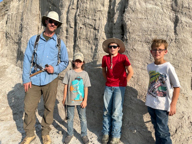 Young boys discover juvenile T. rex fossil in North Dakota Badlands