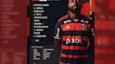 Saiu a escalação oficial do Flamengo contra o Atlético-GO