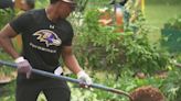 Baltimore Ravens transformation project and volunteer day