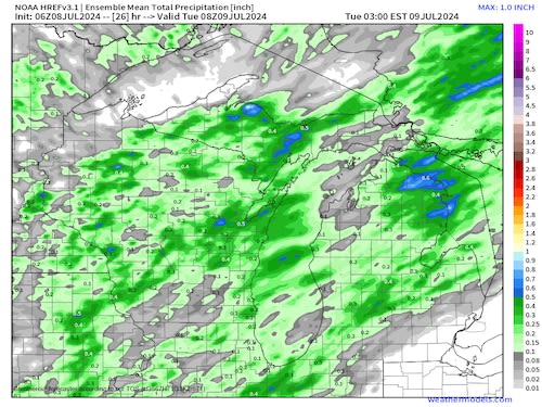 Today’s rain, thunderstorm timeline across Michigan