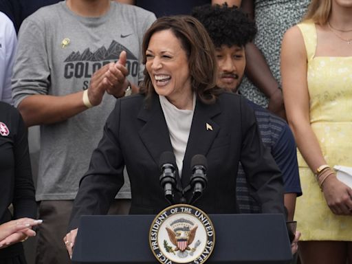 Harris praises Biden's 'unmatched' legacy, claims many of the delegates she needs for the nomination