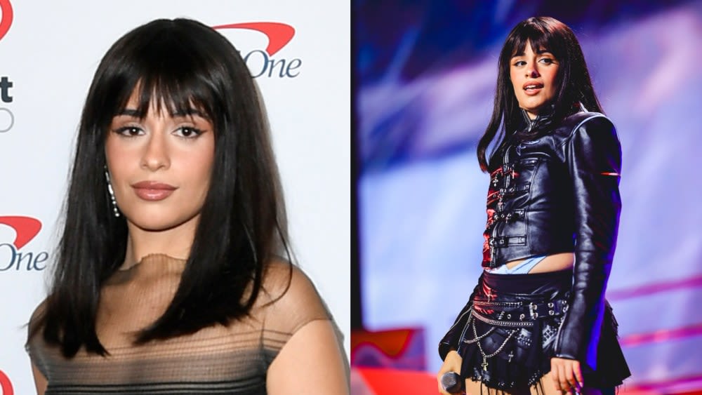 Camila Cabello Debuts ‘Birkin Bob’ Haircut, Plays With Opacity in Sheer Ombre Grace Ling Dress for iHeartRadio Music...