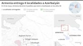 Armenia anuncia que devolvió cuatro pueblos a Azerbaiyán