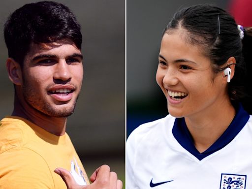 Wimbledon day one: Carlos Alcaraz and Emma Raducanu take centre stage