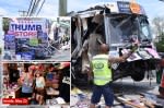 Trump superfan’s MAGA-themed RV, decked out with ex-president’s posters, is wrecked in NYC crash