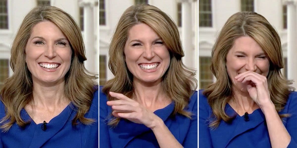 MSNBC's Nicolle Wallace bursts into giggles over Trump's clumsy denials of alleged affair