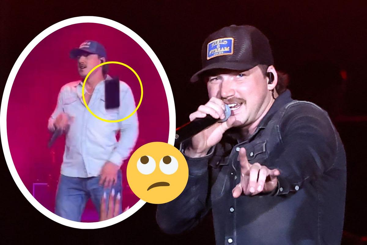 WATCH: Morgan Wallen Not Amused After Fan Throws a Phone at Him During Show