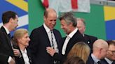 Prince of Wales shakes King of Denmark’s hand after Euros draw