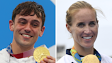 Daley and Glover GB flagbearers at opening ceremony