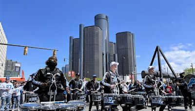 Scenes from a sports-centric celebration of Detroit during the NFL Draft