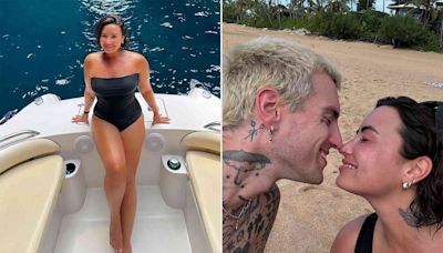 Demi Lovato Shows Off Makeup-Free Glow in New Photos from Hawaii Vacation with Fiancé Jutes