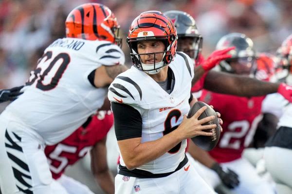 Bengals QB Jake Browning sidelined by rib injury