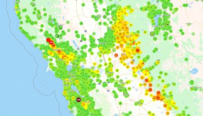 Wildfire smoke from Bay Area Point Fire creates poor air quality