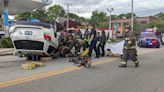 Firefighters work to save person from rollover in Torrington