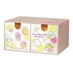 asdfkitty*日本san-x角落生物冰淇淋 抽屜式收納盒/橫式文具盒/雙抽屜小物盒-日本正版商品