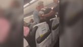 Rowdy plane passenger slaps fellow traveller before removal from flight