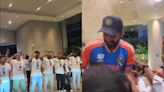 ...T-shirts And Slow Motion Walk: Tilak Varma Joins Rohit Sharma's Childhood Friends in Welcoming World Champion - News18